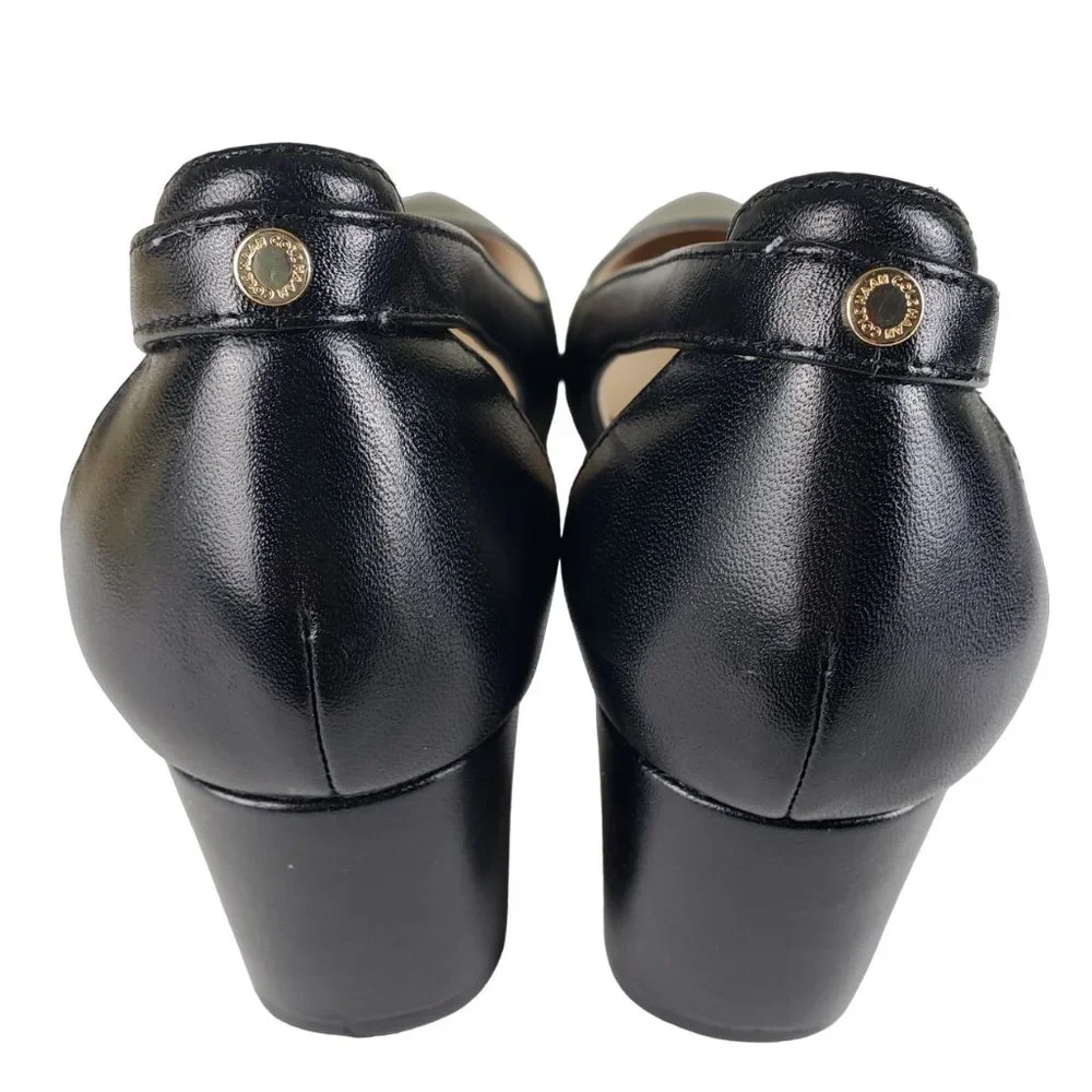 Cole Haan Emilee Black Leather Cutout Pump 9B Excellent Condition - Picture 13 of 16